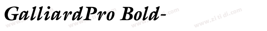 GalliardPro Bold字体转换